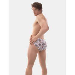 Barcode Berlin Slip de bain FETISH DOG Blanc